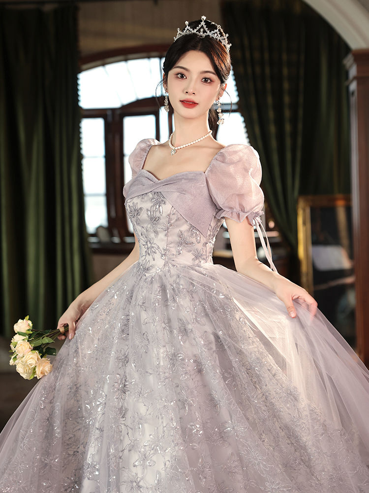 パーティードレス イブニングドレススカート新作女性用パフォーマンス司会者用宴会用ロングドレス