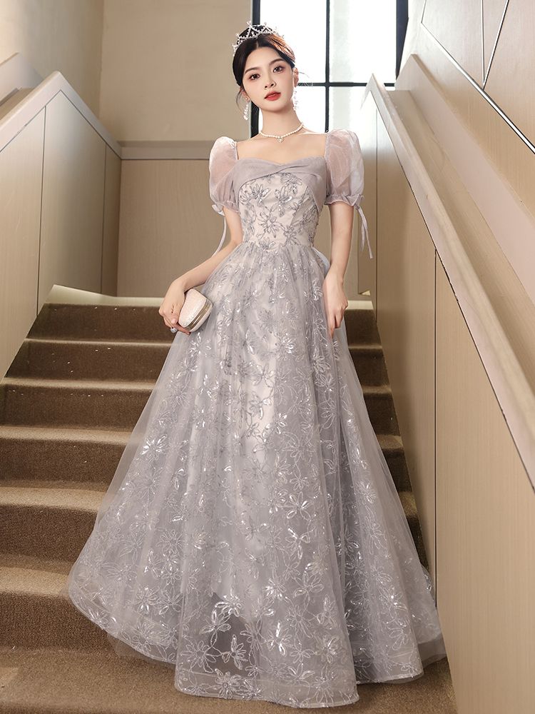 パーティードレス イブニングドレススカート新作女性用パフォーマンス司会者用宴会用ロングドレス