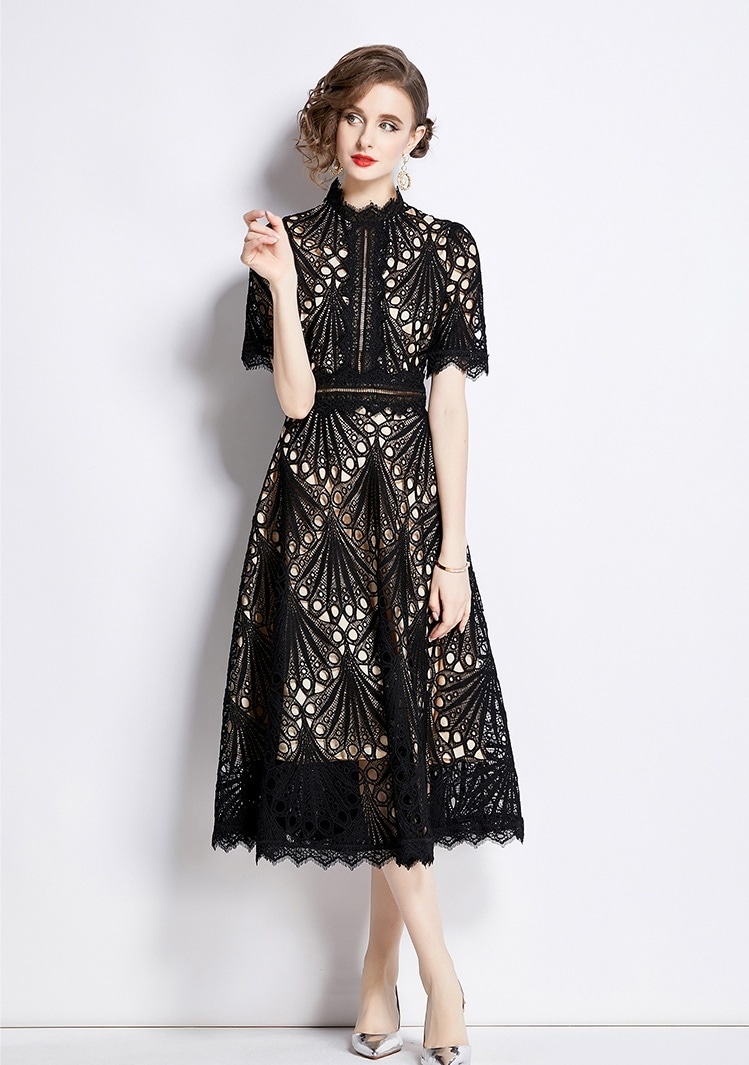 ドレス 衣装 ドレスワンピース カクテルドレス ミディアム丈ワンピース 半袖 ハイネック ウエストマーク 刺繡 透け感 ステージドレス 発表会 セミフレア かわいい 大人可愛い きれいめ シンプル ドレス 衣装 ドレスワンピース カクテルドレス ミディアム丈ワンピース 半袖 ハイネック ウエストマーク 刺繡 透け感 ステージドレス 発表会 セミフレア かわいい 大人可愛い きれいめ シンプル