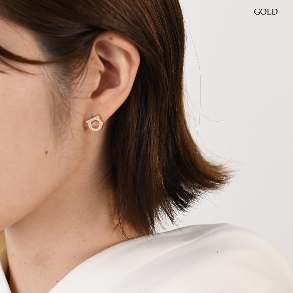 ガンチーニ クリスタル ピアス 760123 696576 696577 ゴールド