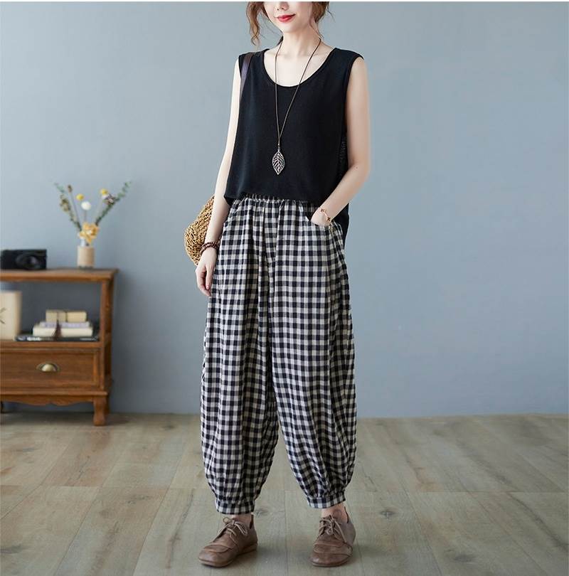 ボトムス パンツ ワイドパンツ アラジンパンツ パンツ 9分丈 ワイド ポケット ウエストゴム 伸縮性 綿 大人可愛い きれいめ シンプル カジュアル 大人 上品 お洒落 レトロ 大人女子 こなれ感