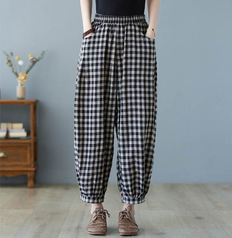 ボトムス パンツ ワイドパンツ アラジンパンツ パンツ 9分丈 ワイド ポケット ウエストゴム 伸縮性 綿 大人可愛い きれいめ シンプル カジュアル 大人 上品 お洒落 レトロ 大人女子 こなれ感