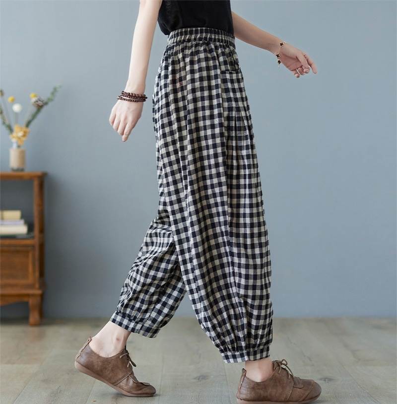 ボトムス パンツ ワイドパンツ アラジンパンツ パンツ 9分丈 ワイド ポケット ウエストゴム 伸縮性 綿 大人可愛い きれいめ シンプル カジュアル 大人 上品 お洒落 レトロ 大人女子 こなれ感