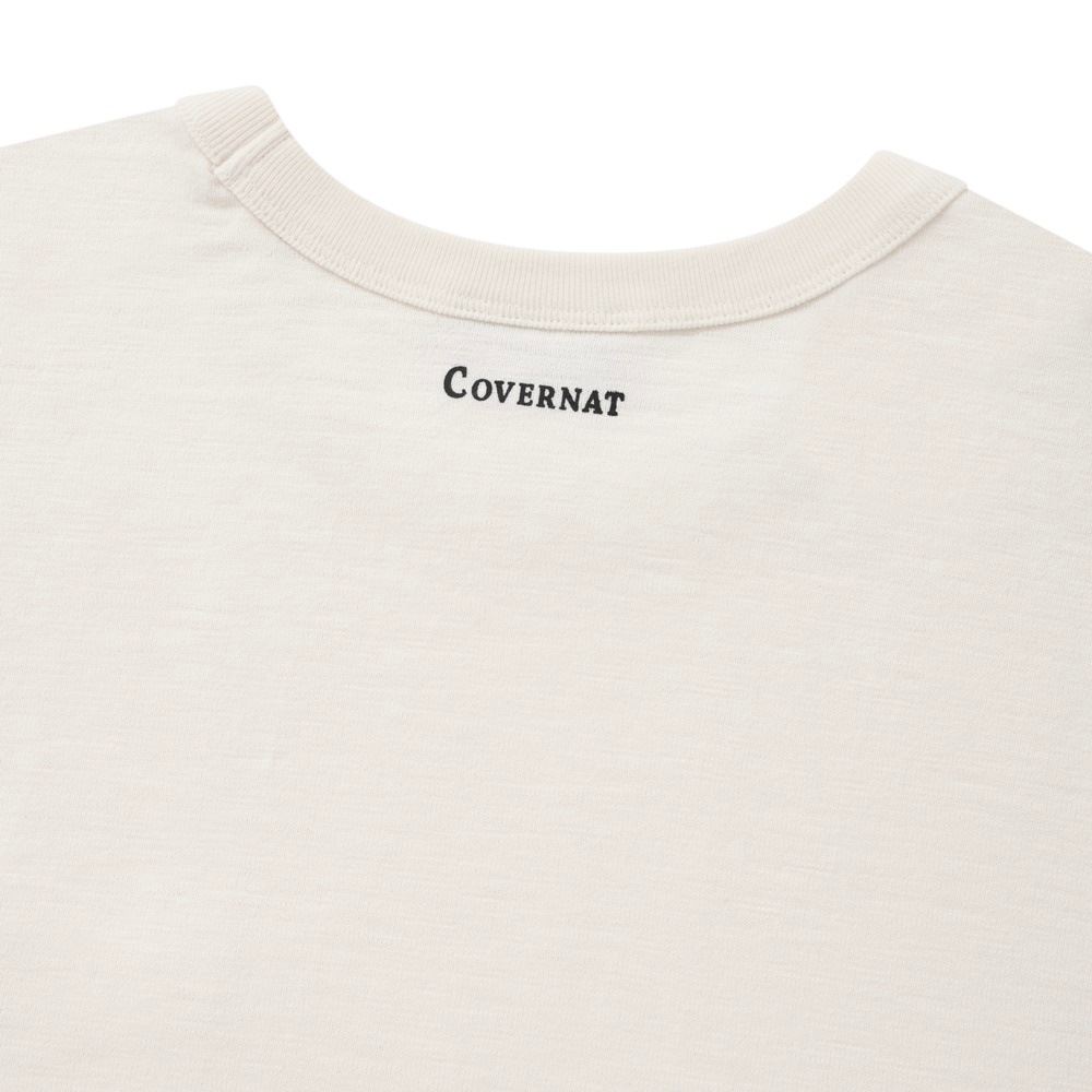 COVERNAT クジラロゴスラブ T シャツエクリュ