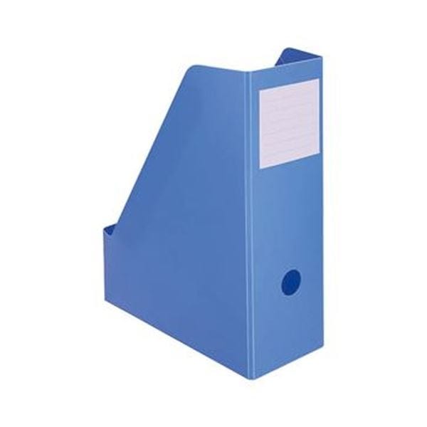 （まとめ）TANOSEE PP製ボックスファイル（組み立て式）A4タテ ホワイト 1セット（10個）5セット