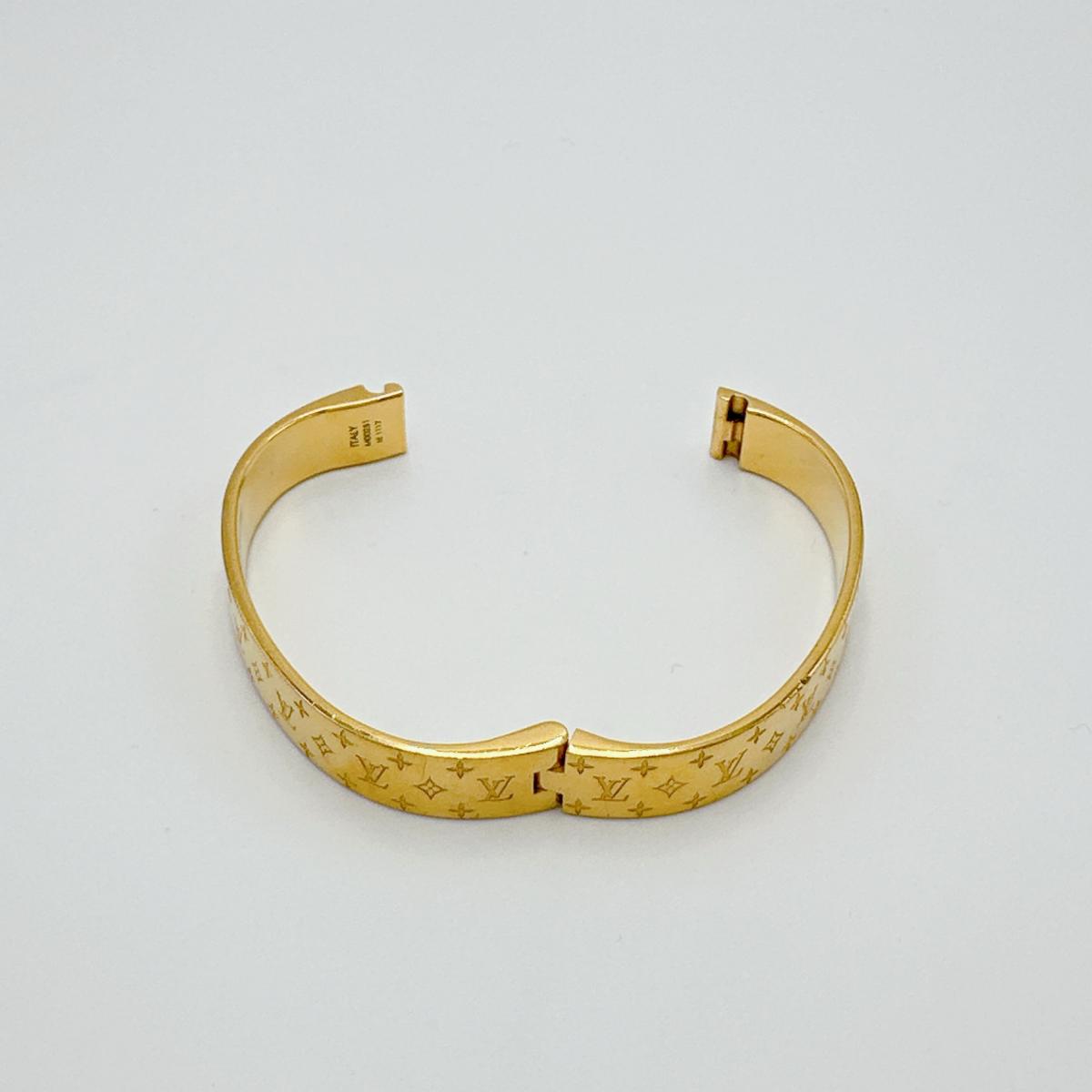 M00251 Sサイズ モノグラム カフ ナノグラム ゴールド M00251 Sサイズ モノグラム カフ ナノグラム ゴールド