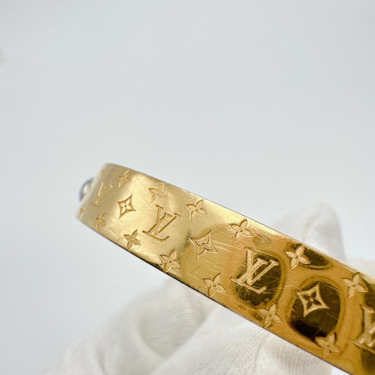 M00251 Sサイズ モノグラム カフ ナノグラム ゴールド M00251 Sサイズ モノグラム カフ ナノグラム ゴールド