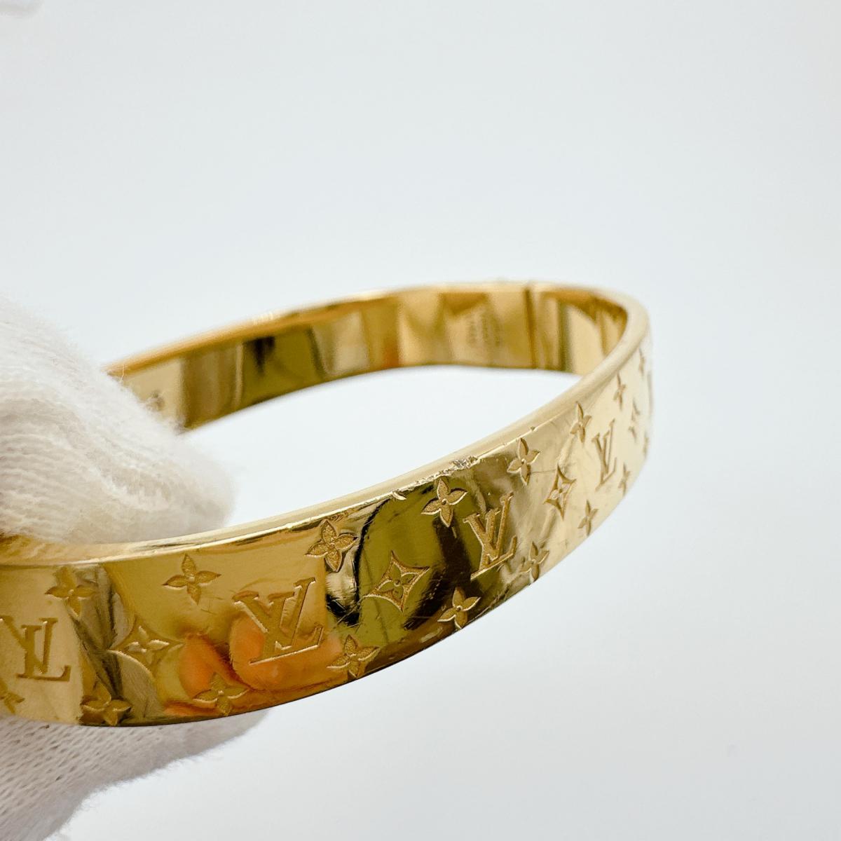 M00251 Sサイズ モノグラム カフ ナノグラム ゴールド M00251 Sサイズ モノグラム カフ ナノグラム ゴールド