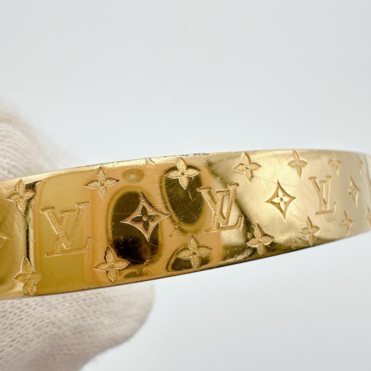 M00251 Sサイズ モノグラム カフ ナノグラム ゴールド M00251 Sサイズ モノグラム カフ ナノグラム ゴールド