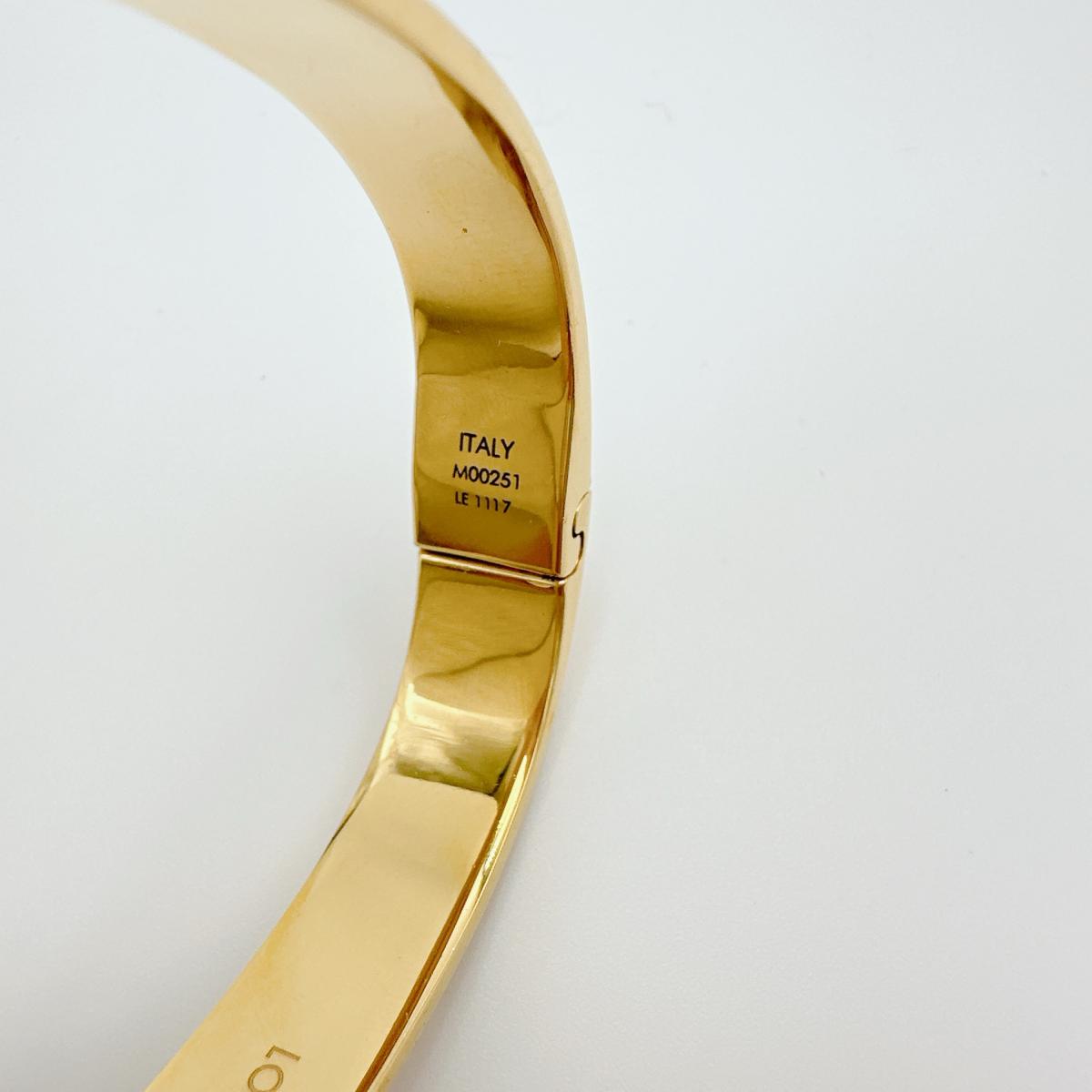 M00251 Sサイズ モノグラム カフ ナノグラム ゴールド M00251 Sサイズ モノグラム カフ ナノグラム ゴールド