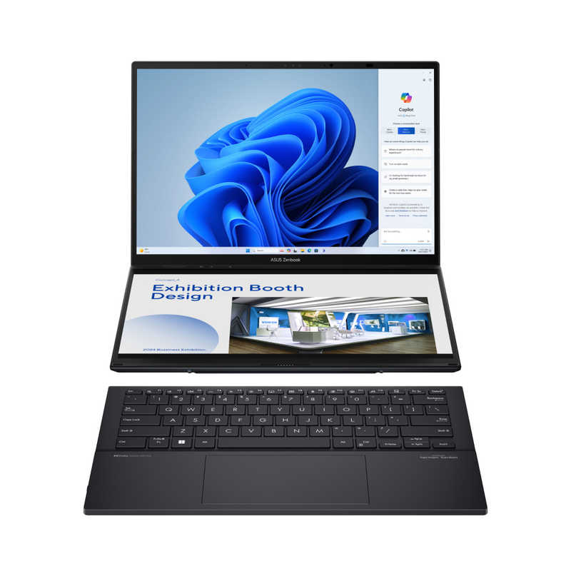 ノートパソコン Zenbook DUO [ 14型 / Win11 Home / Ultra 9 / メモリ32GB / SSD1TB ] インクウェルグレー　UX8406CA-U9321W