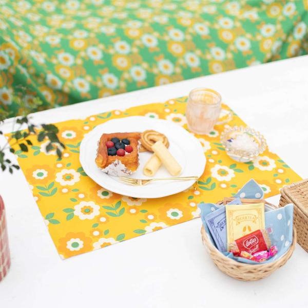 Qoo10] 昭和レトロ柄 生地 花柄 キッチン 食器