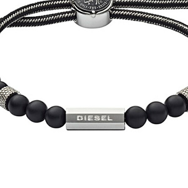 Diesel ディーゼル メンズ シルバー ブラック ブレスレット 数珠 アクセサリー 男性 ブランド アクセ DX1151040 誕生日プレゼント ポイント消化 Diesel ディーゼル メンズ シルバー ブラック ブレスレット 数珠 アクセサリー 男性 ブランド アクセ DX1151040 誕生日プレゼント ポイント消化