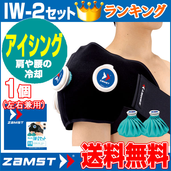 ザムスト ZAMST IW-2 アイスバッグL2個入 378302 アイシング 肩や腰の冷却・圧迫に適したアイシング用ラップ