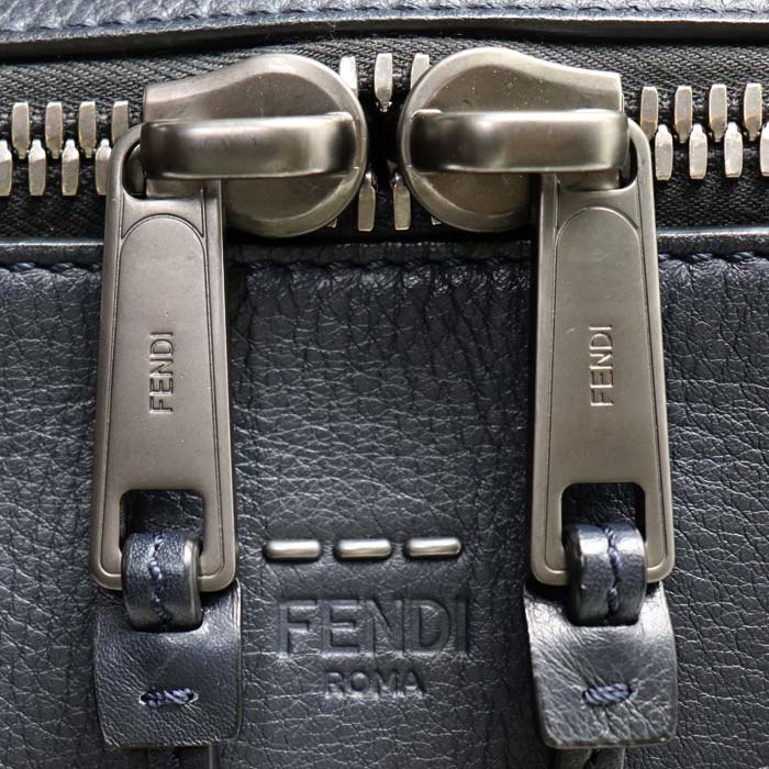 FENDI フェンディ ブリーフケース 2タイプハンドル 2Wayショルダーバッグ ダークネイビー 7VA400 メンズ 中古 FENDI フェンディ ブリーフケース 2タイプハンドル 2Wayショルダーバッグ ダークネイビー 7VA400 メンズ 中古