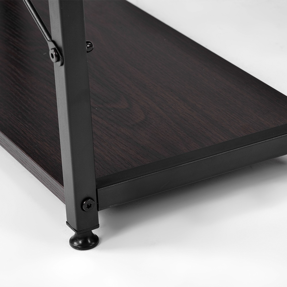 【新色】【グレー】パソコンデスク L字 120cm 2段ラック付 デスク木製 ミシン台 書斎机 勉強机 【新色】【グレー】パソコンデスク L字 120cm 2段ラック付 デスク木製 ミシン台 書斎机 勉強机