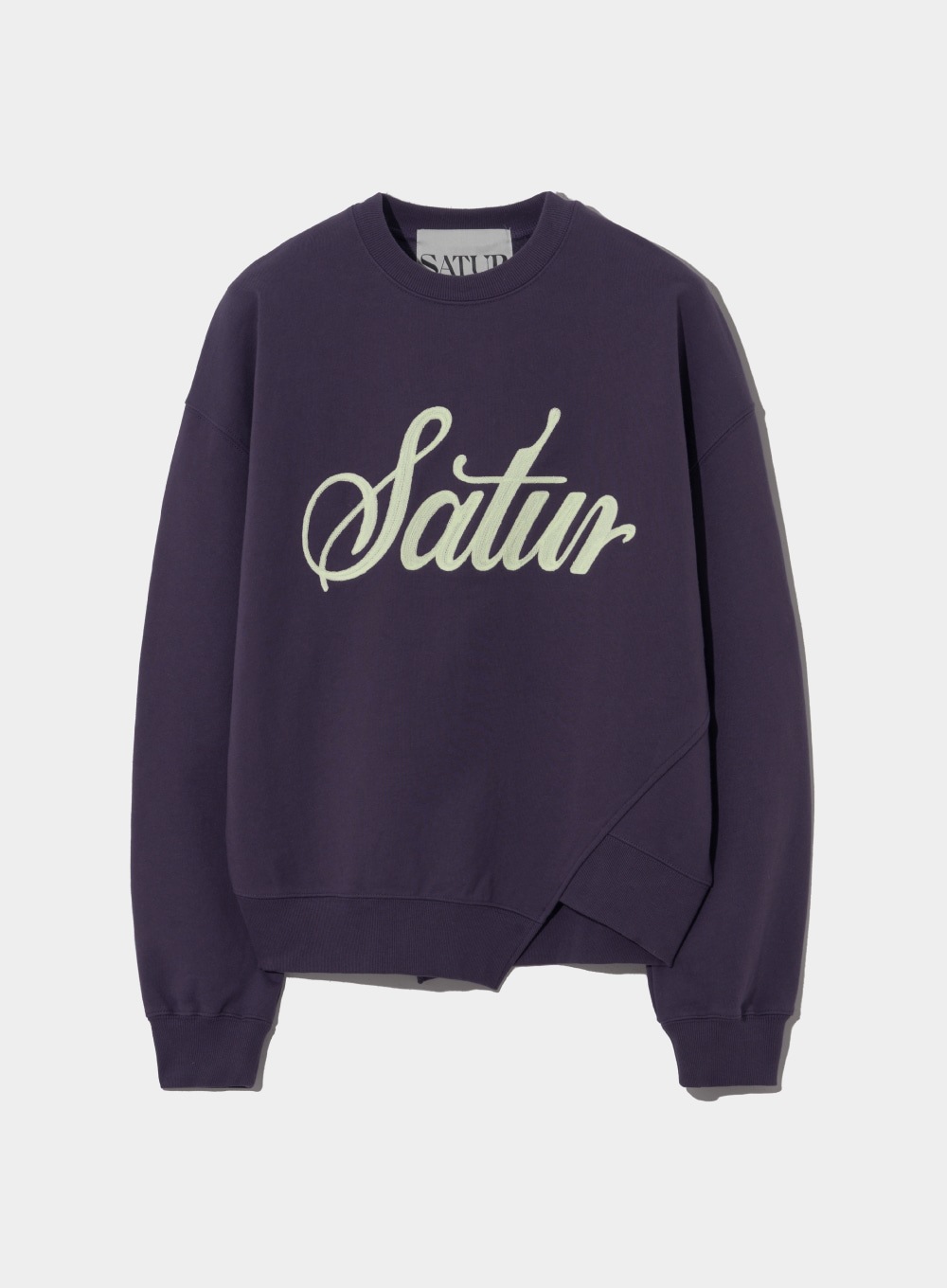SATUR】 DUBLIN UNBALANCED CHAIN EMBROIDERY SWEATSHIRTS