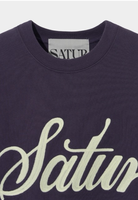 SATUR】 DUBLIN UNBALANCED CHAIN EMBROIDERY SWEATSHIRTS SATUR】 DUBLIN UNBALANCED CHAIN EMBROIDERY SWEATSHIRTS