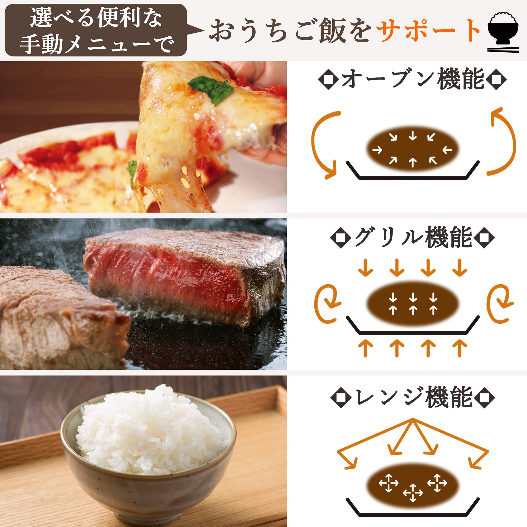 [山善] スチームオーブンレンジ 25L 一人暮らし 二人暮らし フラットタイプ 自動メニュー19種搭載 角皿付き ブラック MRK-F250TSV(B)