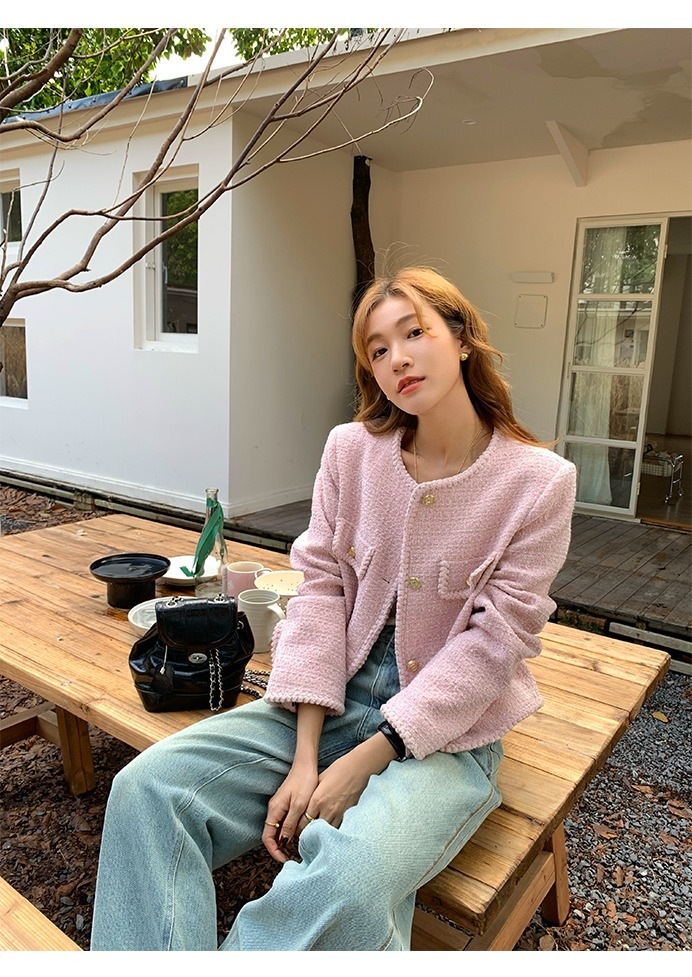 ジャケット ノーカラー ジャケット 長袖 ラウンドネック ボタンダウン ストレート フェミニン ポケット 前開き ツイード ボタン かわいい 大人可愛い きれいめ オフィス 20代 オルチャン ジャケット ノーカラー ジャケット 長袖 ラウンドネック ボタンダウン ストレート フェミニン ポケット 前開き ツイード ボタン かわいい 大人可愛い きれいめ オフィス 20代 オルチャン