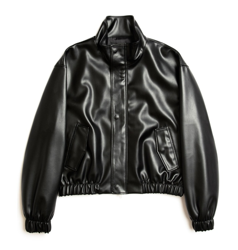 [SPERONE] Fox Leather Betty Neck Jacket
