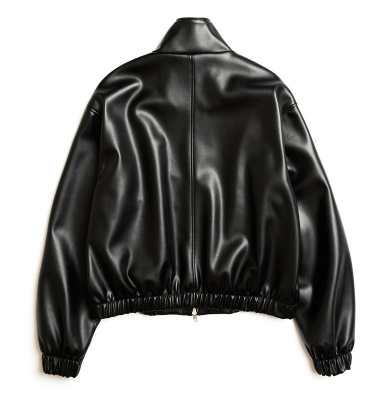 [SPERONE] Fox Leather Betty Neck Jacket
