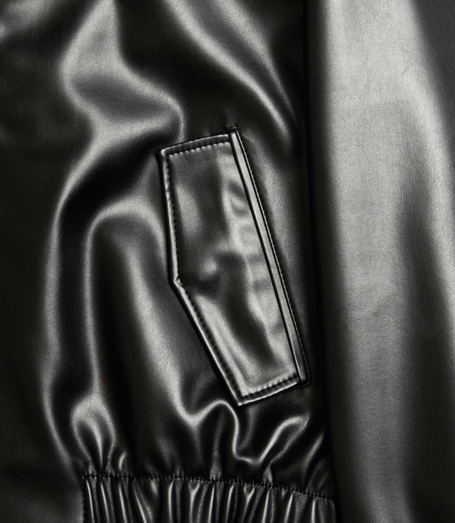 [SPERONE] Fox Leather Betty Neck Jacket