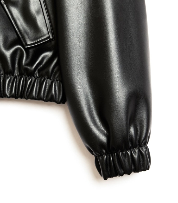 [SPERONE] Fox Leather Betty Neck Jacket