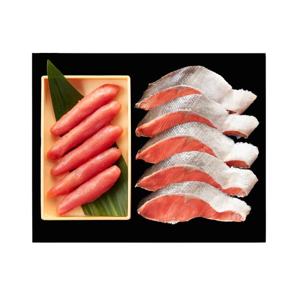 無着色辛子明太子 紅鮭セット SISK 無着色辛子明太子 紅鮭セット SISK