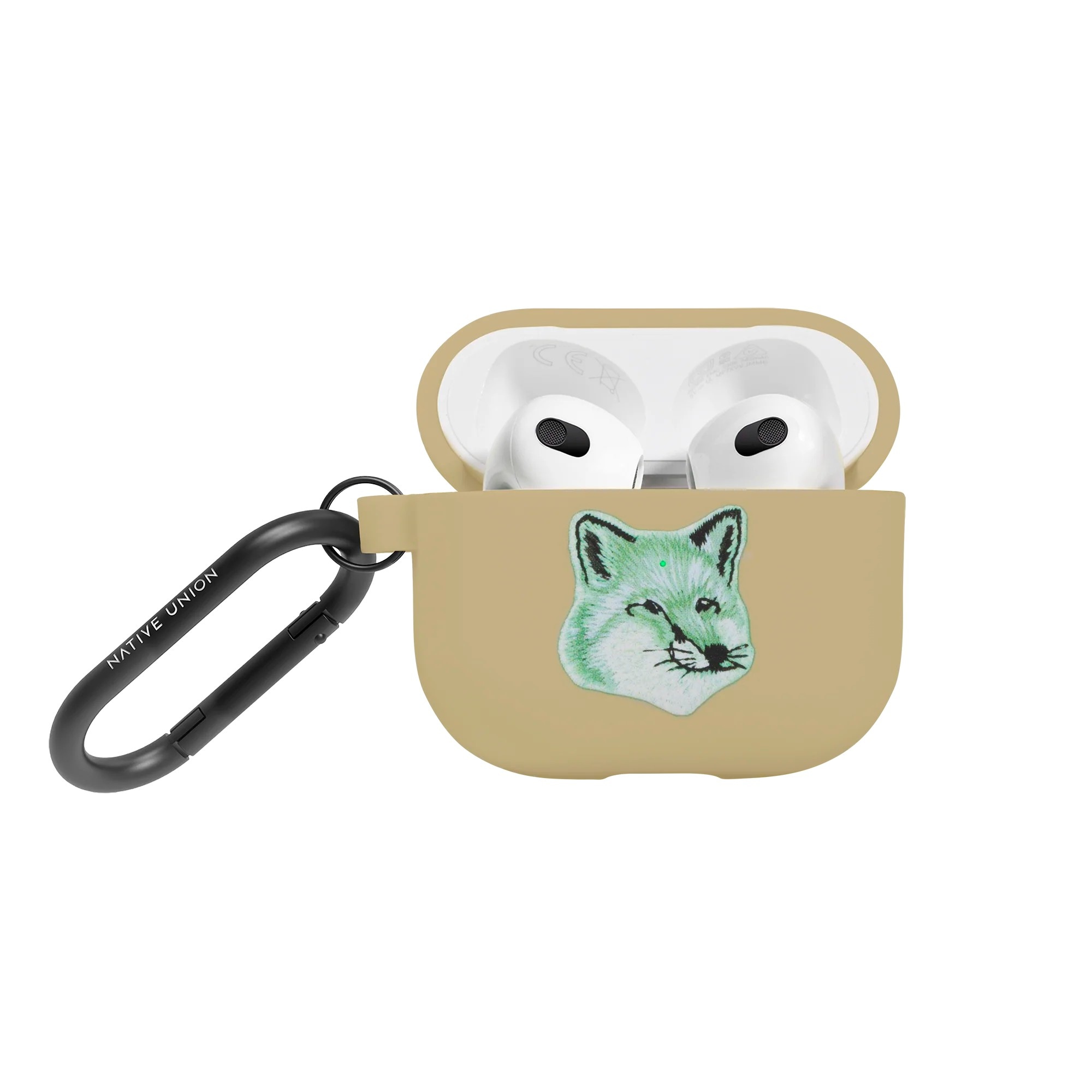 【メゾンキツネ ( MAISON KITSUNE ) x ネイティブユニオン ( NATIVE UNION )】モノクロームフォックス Airpods (第3世代) 専用ケース