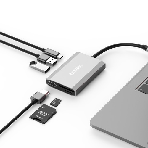 베이식스 미니 6in1 C타입 멀티허브 TW6A 베이식스 미니 6in1 C타입 멀티허브 TW6A