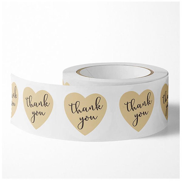 Qoo10] ギフトシール サンキューシール ロール