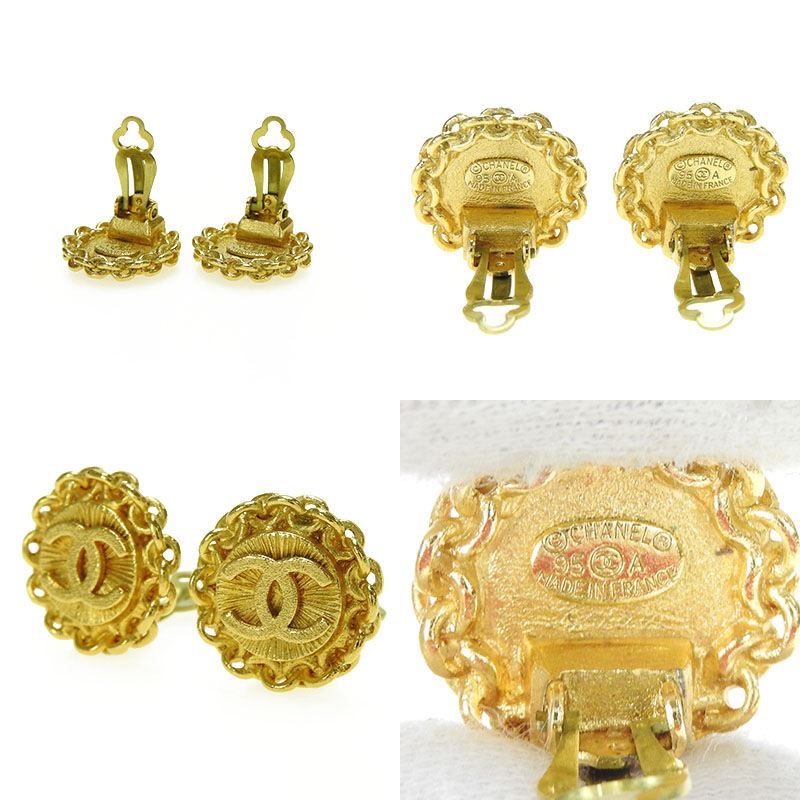 中古 シャネル ココマーク イヤリング アクセサリー CHANEL ゴールド ヴィンテージ VINTAGE レディース GP メッキ 95A 小物 Earrings accessories coco 中古 シャネル ココマーク イヤリング アクセサリー CHANEL ゴールド ヴィンテージ VINTAGE レディース GP メッキ 95A 小物 Earrings accessories coco