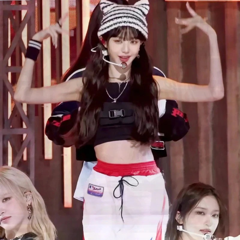 Ive Zhang Yuanying ベストとスウェットパンツスーツ研修生ダンスパフォーマンスジャズパフォーマンス衣装 Ive Zhang Yuanying ベストとスウェットパンツスーツ研修生ダンスパフォーマンスジャズパフォーマンス衣装