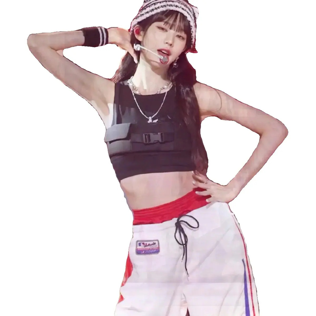 Ive Zhang Yuanying ベストとスウェットパンツスーツ研修生ダンスパフォーマンスジャズパフォーマンス衣装 Ive Zhang Yuanying ベストとスウェットパンツスーツ研修生ダンスパフォーマンスジャズパフォーマンス衣装