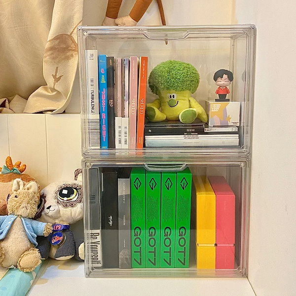 Qoo10] 透明 アクリル収納ケース 推し活 プラス