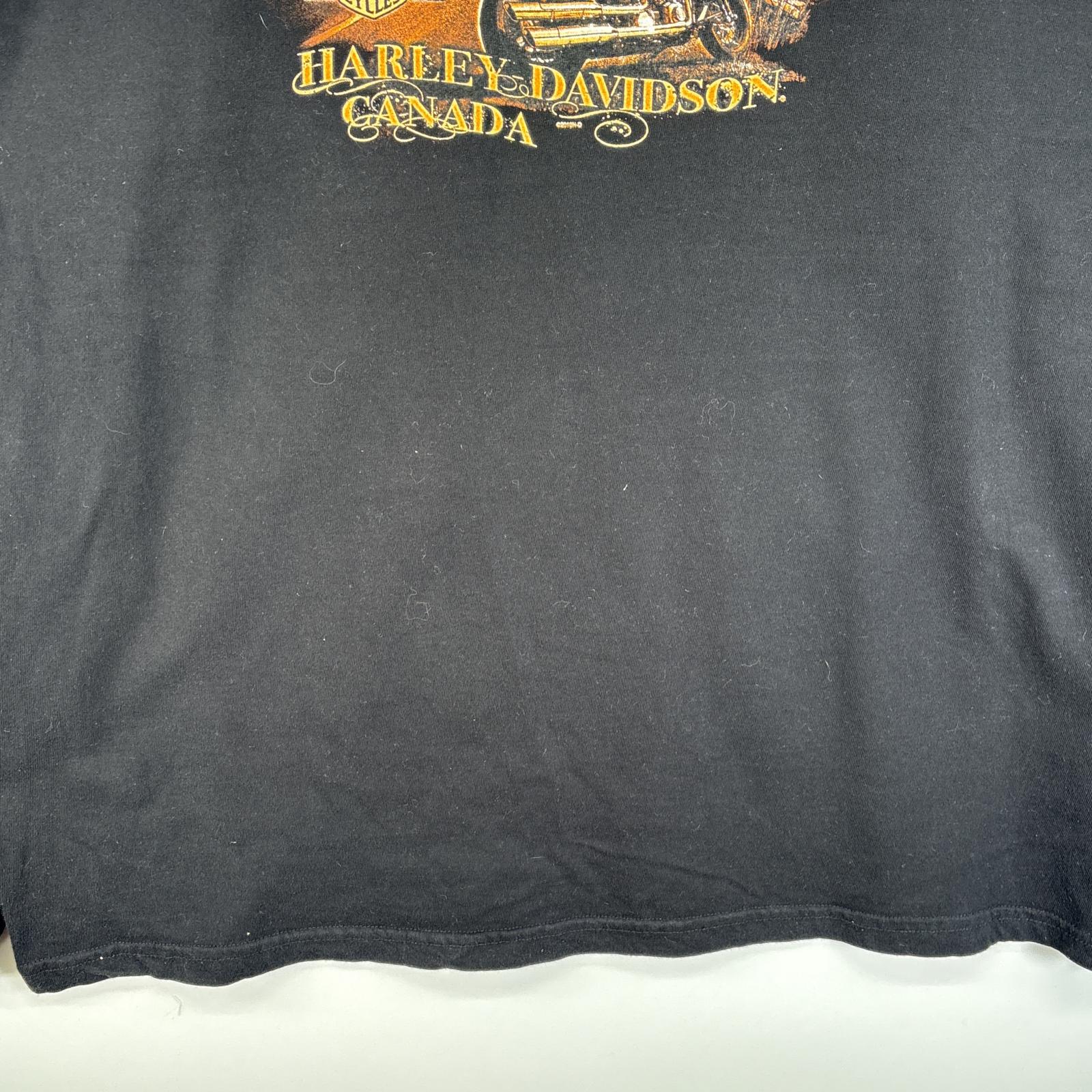 古着 長袖Tシャツ 両ラバープリント 袖プリント 大きいサイズ 2XL ブラック系 メンズ agenciaidee.com