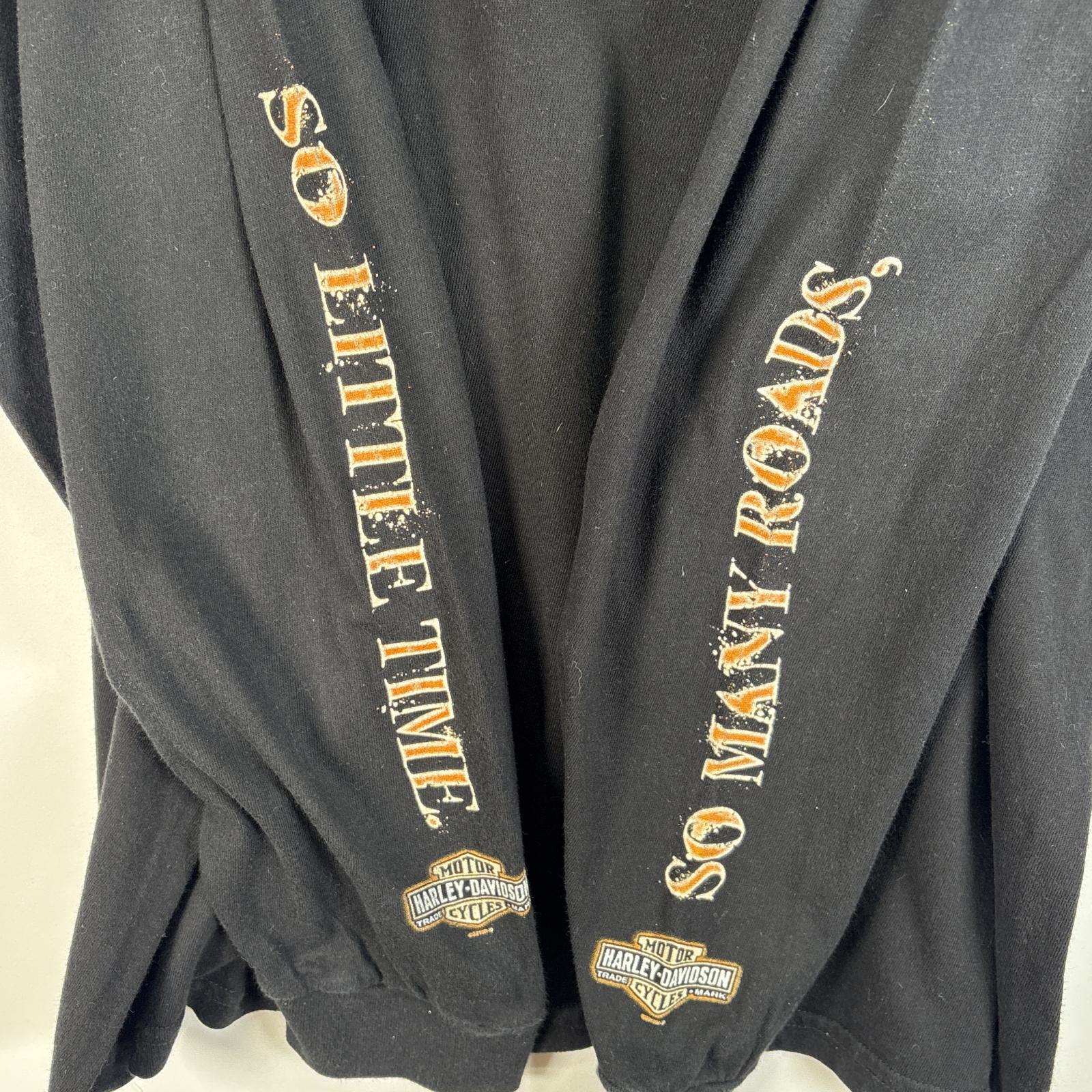 古着 長袖Tシャツ 両ラバープリント 袖プリント 大きいサイズ 2XL ブラック系 メンズ agenciaidee.com