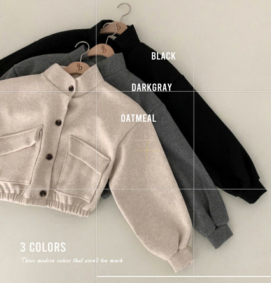 [メガ割りSALE]ハイネックフラップポケットジャケット・p345039