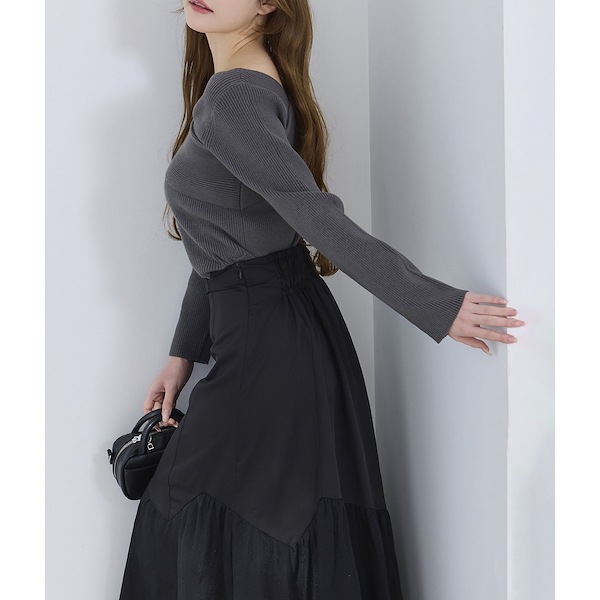 美品♡コムデギャルソン　ロングスカート　変形ヘム　スリット COMME des GARCONS - tricot COMME des GARCONSトリコ
