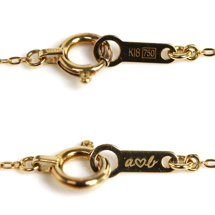 AHKAH アーカー K18YG イエローゴールド パール ネックレス