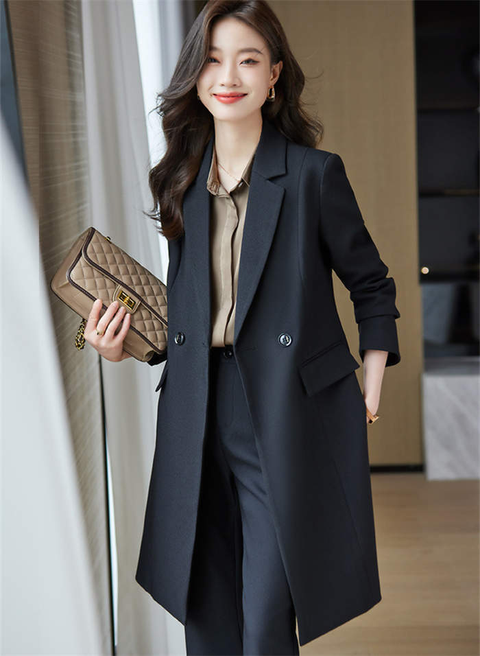 ２点で11o円OFF！【本日限定】セットアップ 入学式 ママ かっこいい 卒業式 レディース フォーマル 春 セレモニー スーツ カジュアル ロングジャケット テーパード パンツスーツ 2点セット 上