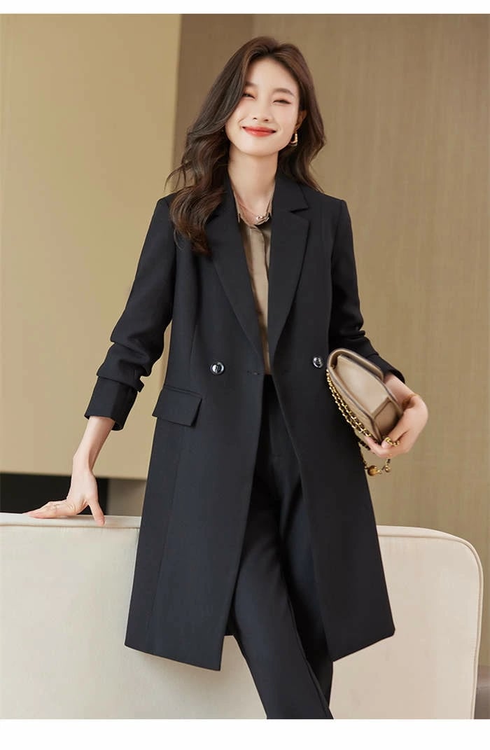 ２点で11o円OFF！【本日限定】セットアップ 入学式 ママ かっこいい 卒業式 レディース フォーマル 春 セレモニー スーツ カジュアル ロングジャケット テーパード パンツスーツ 2点セット 上