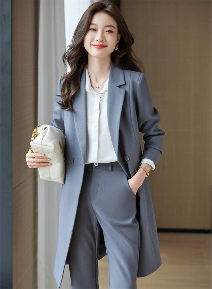 ２点で11o円OFF！【本日限定】セットアップ 入学式 ママ かっこいい 卒業式 レディース フォーマル 春 セレモニー スーツ カジュアル ロングジャケット テーパード パンツスーツ 2点セット 上