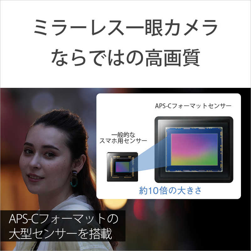 ソニー　SONY　ミラーレス一眼カメラ　VLOGCAM ZV-E10 ダブルズームレンズキット ZV-E10Y B ブラック