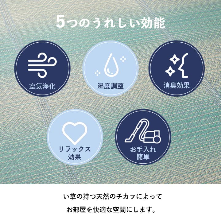 NSナセル い草 い草ラグ カーペット ダイヤ柄 ヴィンテージ エスニック柄 和室 リビング 滑り止め お手入れ簡単 夏 抗菌防臭 調湿 消臭 空気G9808188