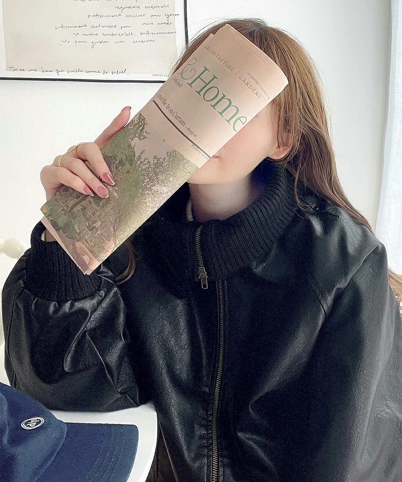 javaジャバコラボ トップス アウター レディース リブタートル フェイクレザー ジャケット 男女兼用 ユニセックス メンズ ゆったり ビッグシルエット レイヤード ロングシーズン 大きいサイズ javaジャバコラボ トップス アウター レディース リブタートル フェイクレザー ジャケット 男女兼用 ユニセックス メンズ ゆったり ビッグシルエット レイヤード ロングシーズン 大きいサイズ