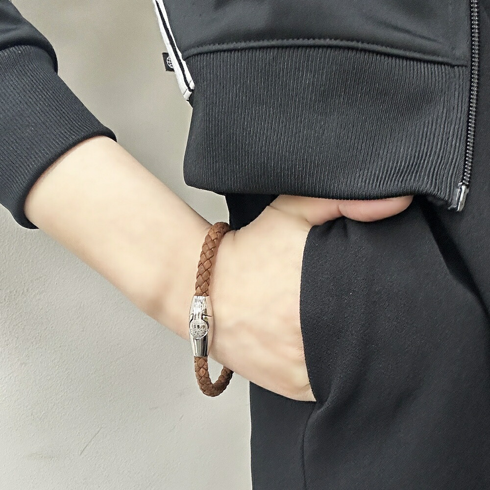 正規品 ティンバーランド ブレスレット メンズ 父の日 編み込みレザー ブラウン シルバー金具 おしゃれ ブランドアクセサリー プレゼント ギフト 男性 彼氏 学生 社会人 TDAGB0001703