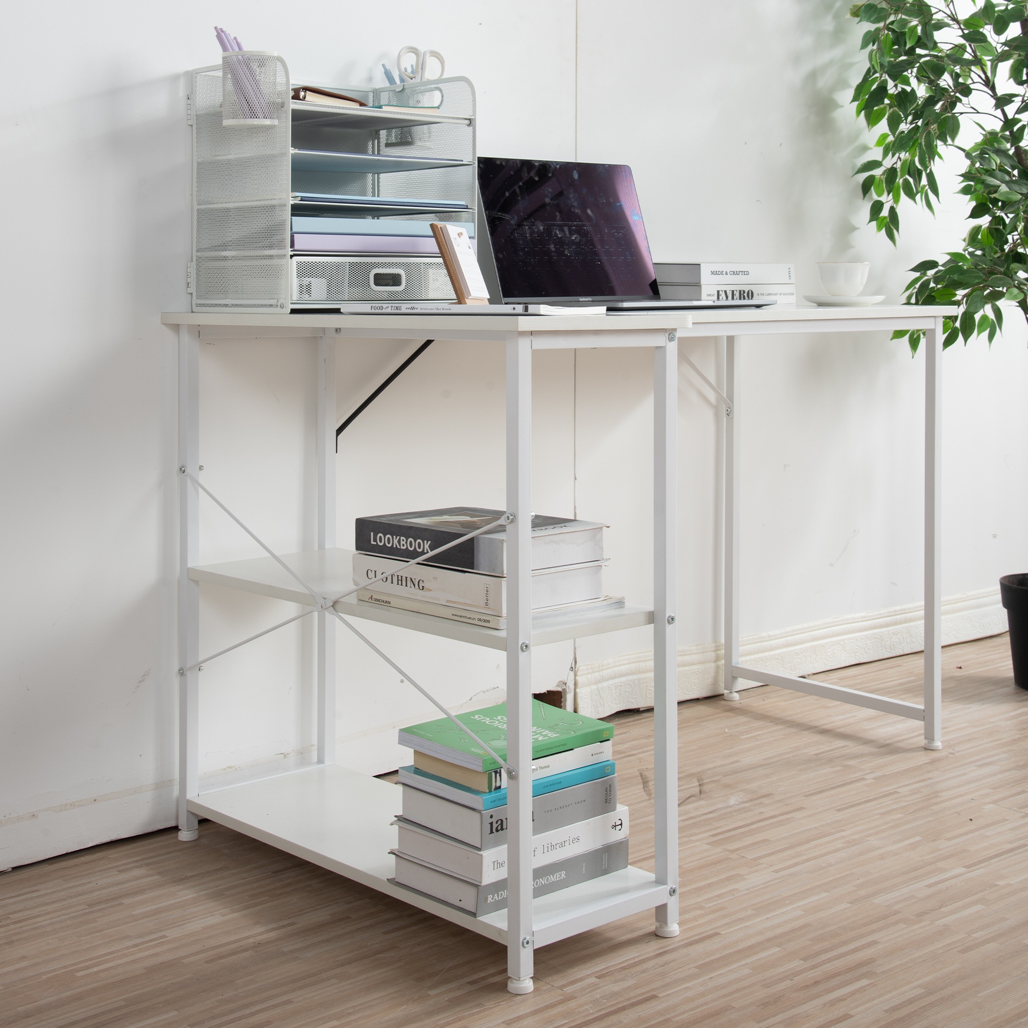 【国内発送,送.料無料】A312【WF301556AAAオフィスチェア+パソコンデスク セット】【ホワイト】パソコンデスク L字 120cm 2段ラック付 デスク木製 ミシン台 書斎机 勉強机 【国内発送,送.料無料】A312【WF301556AAAオフィスチェア+パソコンデスク セット】【ホワイト】パソコンデスク L字 120cm 2段ラック付 デスク木製 ミシン台 書斎机 勉強机