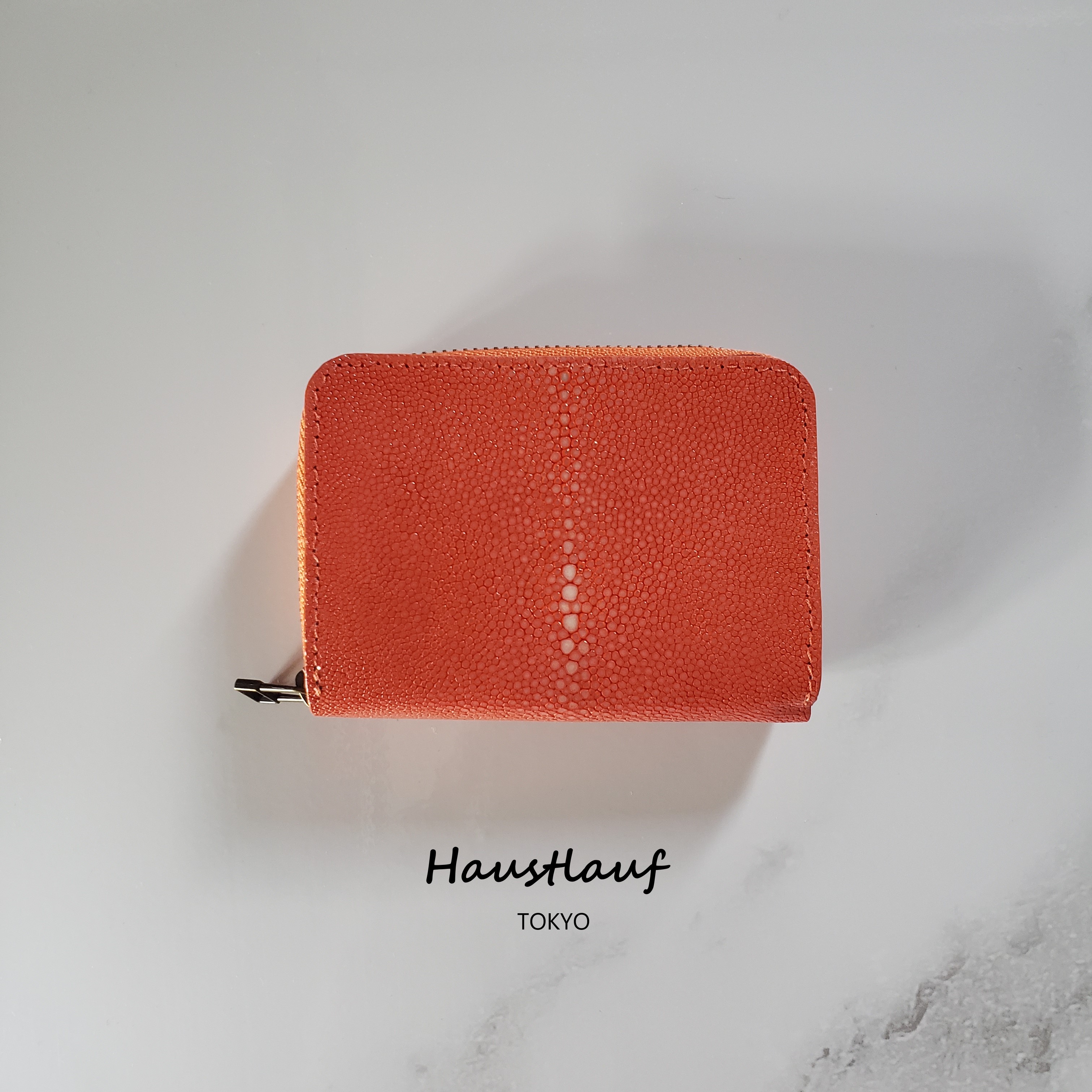 泳ぐ宝石 エイ革 ガルーシャ レディースメンズ ミニ財布 ポリッシュ オレンジ 泳ぐ宝石 エイ革 ガルーシャ レディースメンズ ミニ財布 ポリッシュ オレンジ